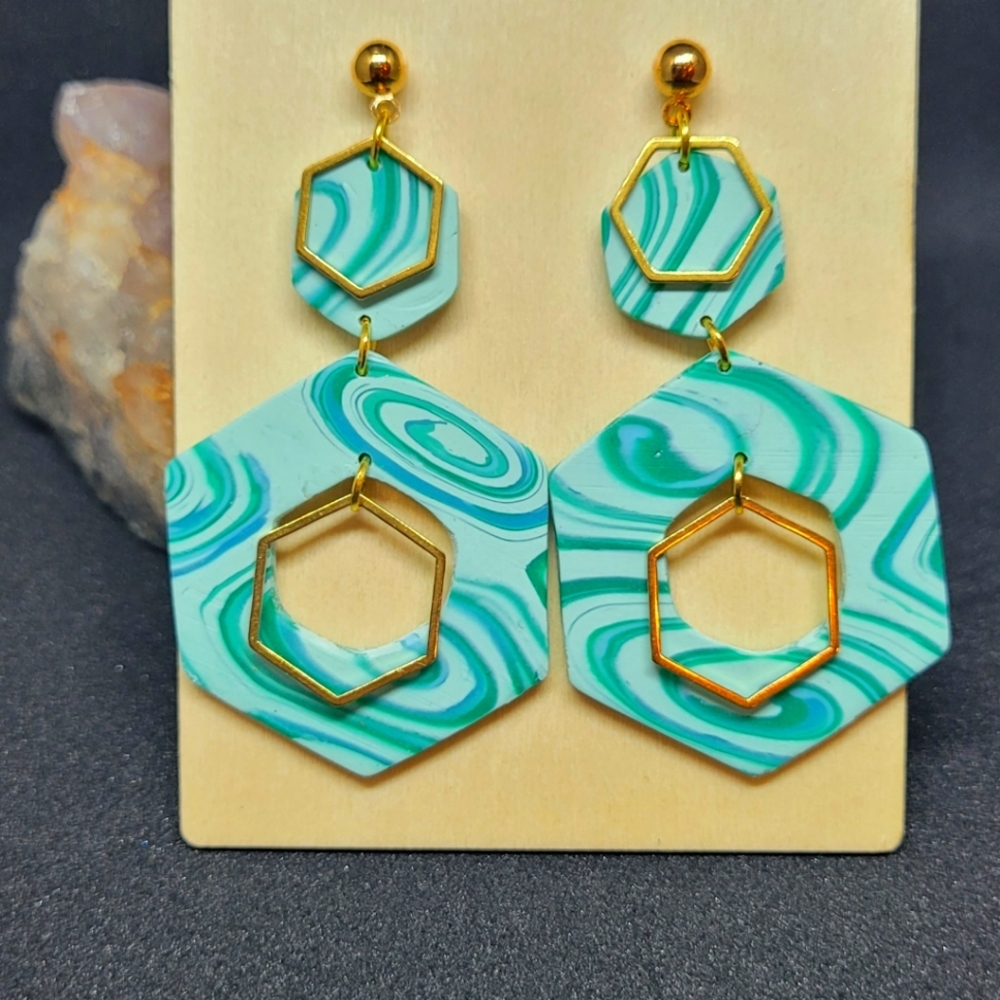 Polymer clay earrings